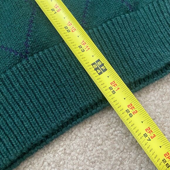 Vintage Harbour Classics Embroidered Cottagecore Hunter Green Sweater Golf Med - Picture 8 of 12